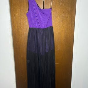 One shoulder romper dress